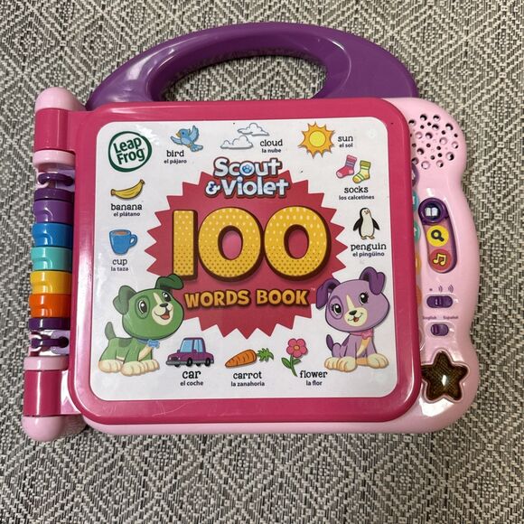 Other - Leap Frog Scout and Violet 100 Words Book (Pink) Excellent Condition-Works